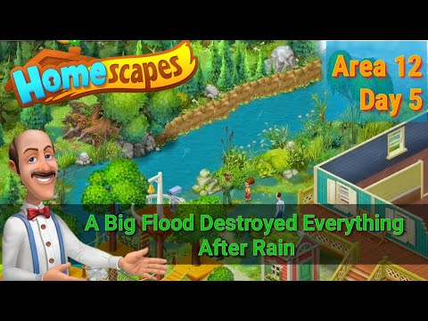 Flood Destroyed Everything | Area 12 Day 5 | Playrix Homescapes