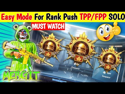 🇮🇳SOLO TPP/FPP : WHICH ONE EASY FOR CONQUEROR 💥 SOLO RANK PUSH TIPS AND TRICKS