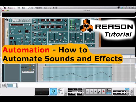 Reason Tutorial - Use Automation to Automate Sounds and Effects