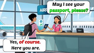 ✈️ At the Airport 🛄 English Travel Conversation for Beginners ✅ | Listening & Speaking Practice