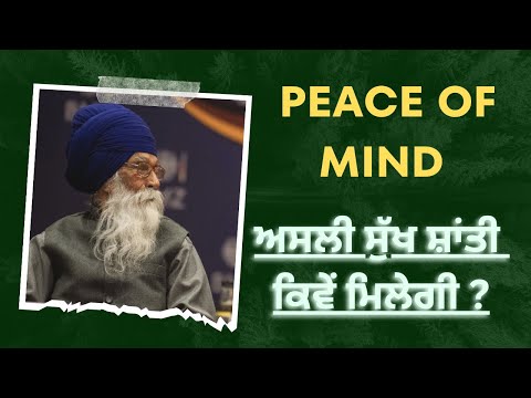 ਸੁੱਖ ਸ਼ਾਂਤੀ peace of mind ||Sach khoj acadmey || Dharam singh nihang