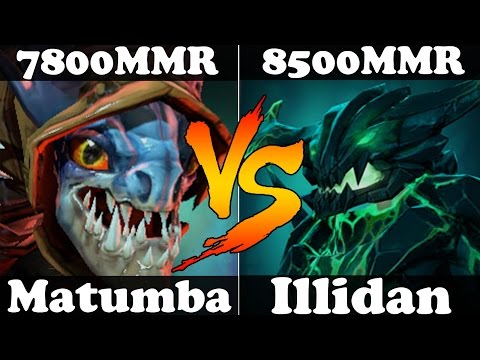 Dota 2 - Matumbaman 7800MMR Slark VS Illidan 8500MMR Outworld Devourer - Ranked Gameplay