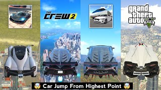 Car Jump From Highest Point Extreme Car Driving Si