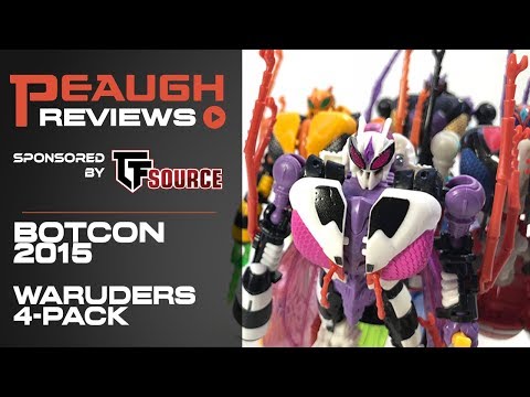 Video Review: Botcon 2015 Exclusive WARUDERS 4-Pack