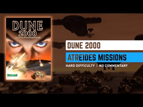 Dune 2000 - Intro + Atreides Mission 1 (Bottom Map) - Hard Difficulty - 1080p