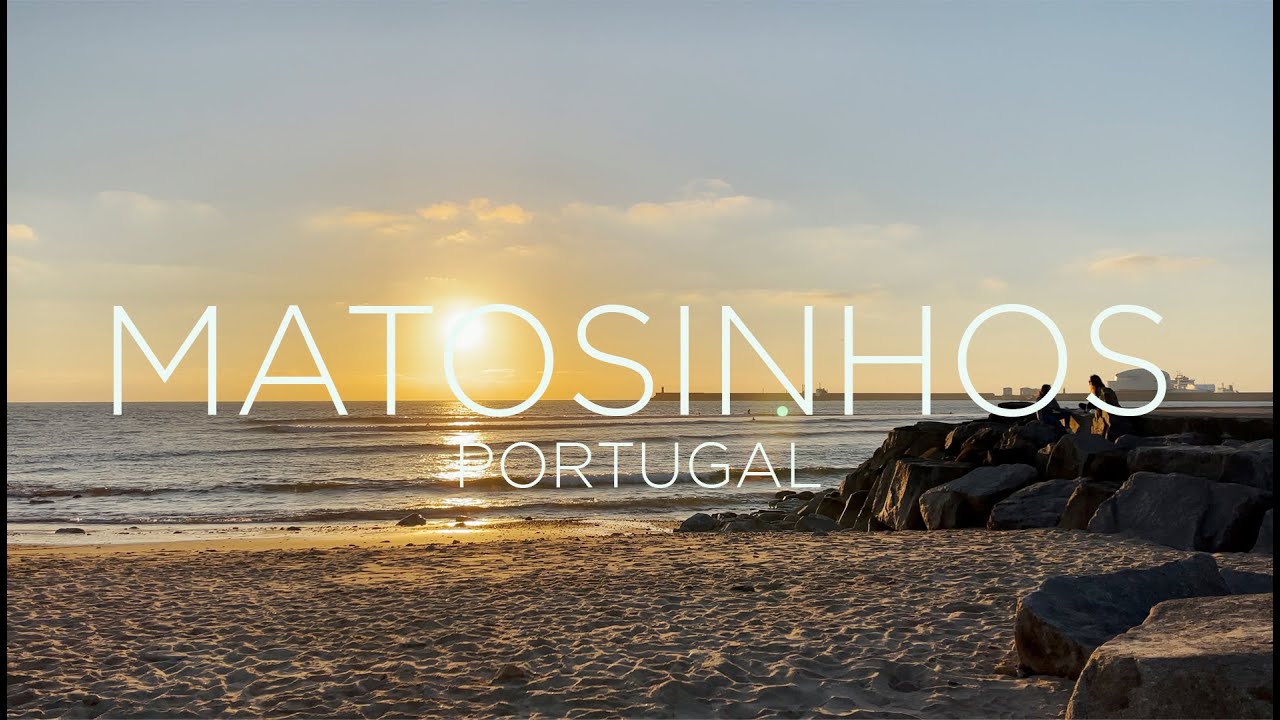 Discover the captivating aerial vistas of Matosinhos Beach.