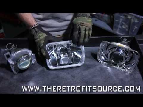 TRS Tips: 7x6 Sealed Beam Bi-xenon Headlight Projector Retrofit Upgrade How-To
