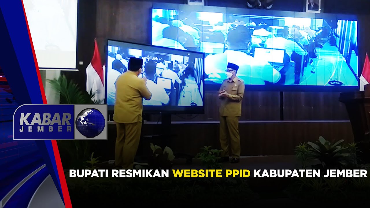 BUPATI RESMIKAN WEBSITE PPID KABUPATEN JEMBER | KABAR JEMBER
