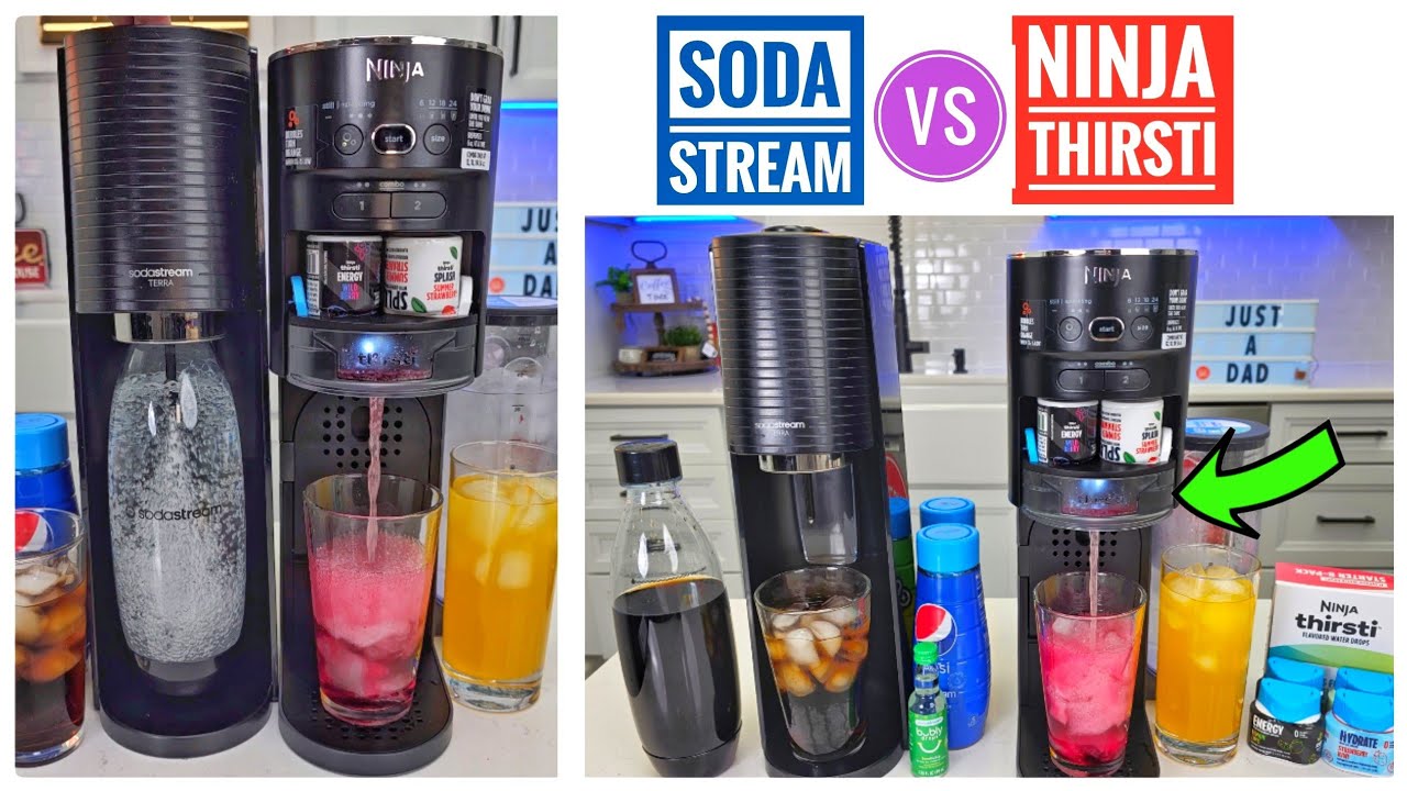 Ninja Thirsti vs SodaStream Sparkling Water Soda Maker