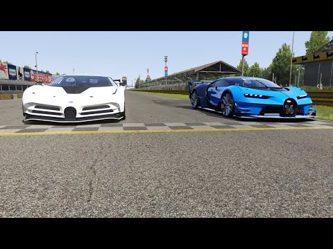 Bugatti Vision GT vs Bugatti Centodieci at Monza Full Course