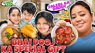 Download lagu Golle Ne Bhai Dooj Pe Behno Ko Diye Anokhe Gifts 🎁 | Bharti Singh | Harssh Limbachiyaa | Golla mp3