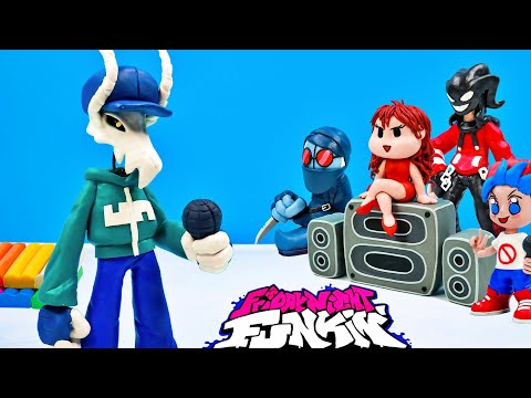 Making Tabi ​from game Friday Night Funkin' with clay 🎤 FNF Games 🎤 Polymer Clay Tutorial