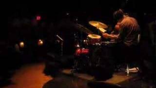 Mauro Satalino playing drums at Lincoln Center, NY