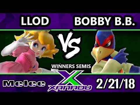 S@X 242 Melee - lloD (Peach) Vs. Bobby B.B. (Falco) - SSBM Winners Semis - Smash Melee