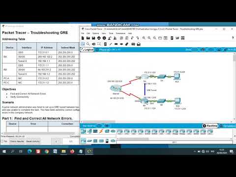3.4.2.5 Packet Tracer - Troubleshooting GRE