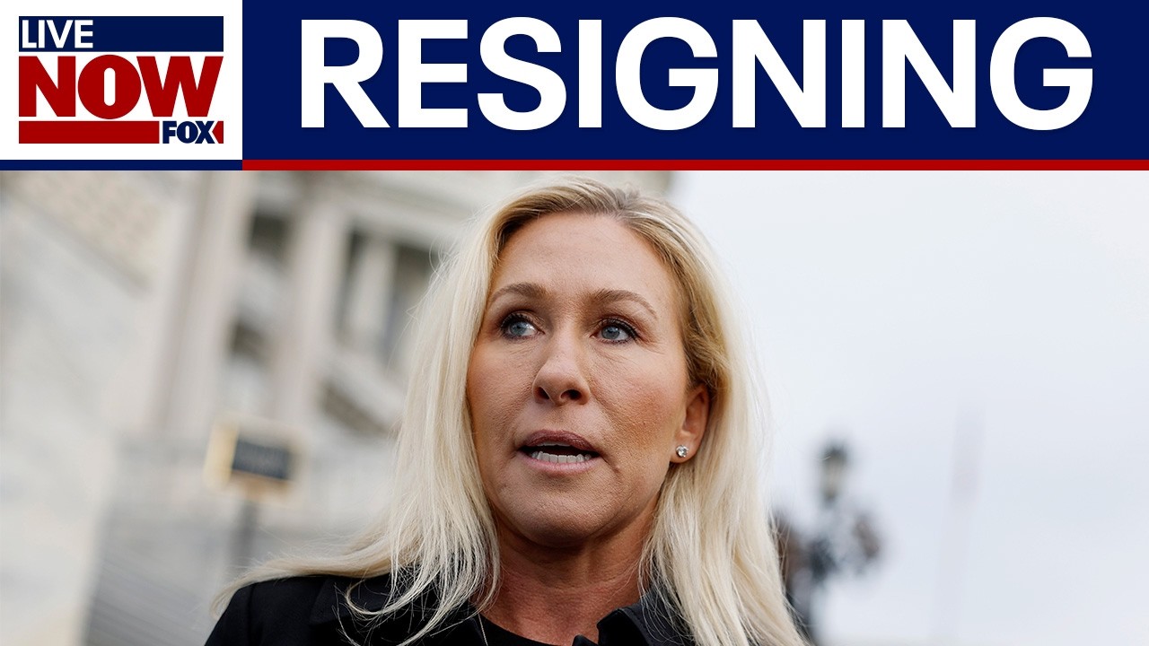 Why is Marjorie Taylor Greene resigning?