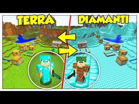 COSA SUCCEDE SE TERRA E DIAMANTE SI SCAMBIANO DI POSTO? - Minecraft ITA