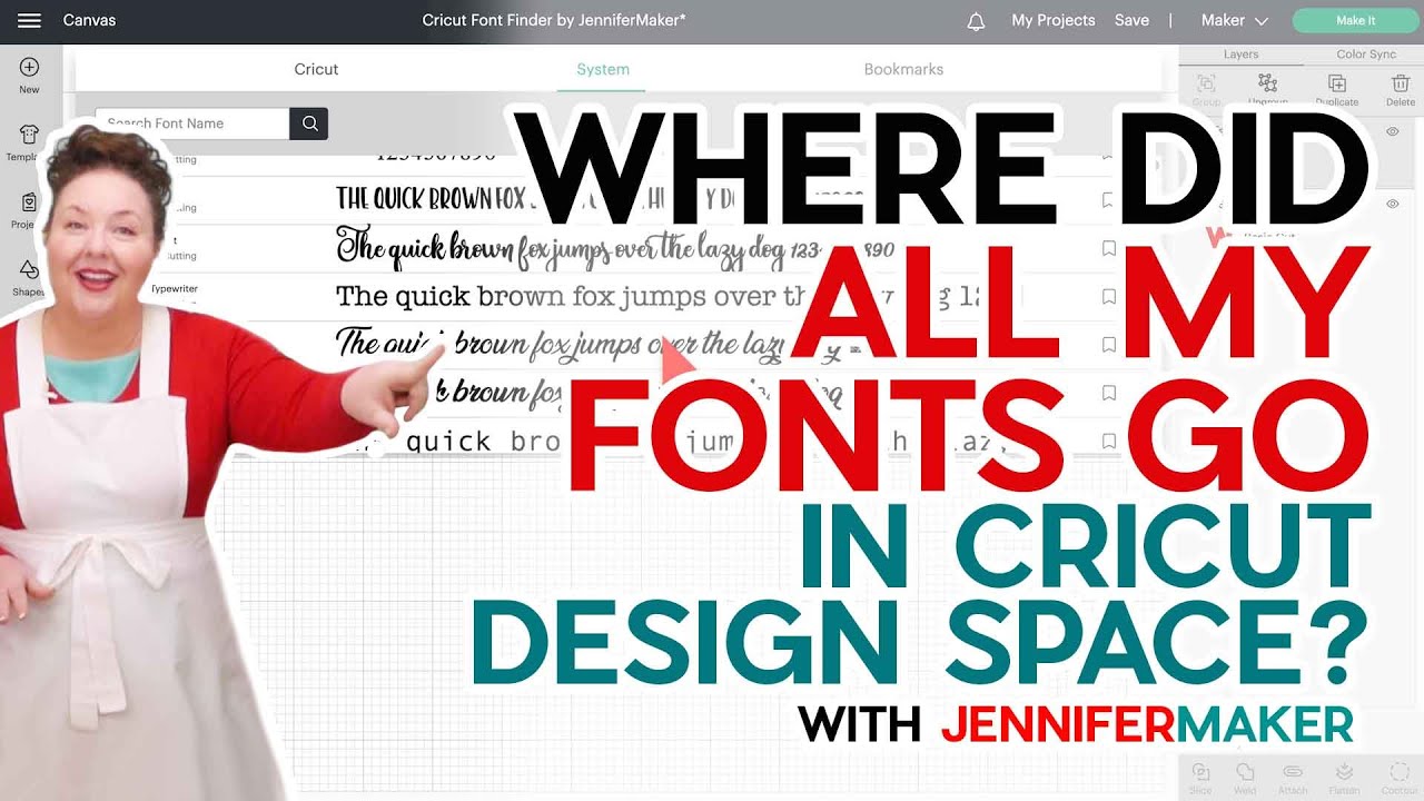 Cricut Font Help! Where's My Font in Design Space in the NEW UPDATE? 🆕 How to Find ALL Your Fonts!