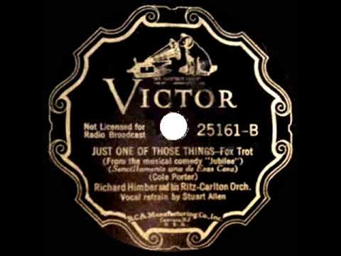 1935 HITS ARCHIVE: Just One Of Those Things - Richard Himber (Stuart Allen, vocal)