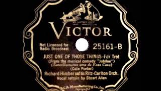 1935 HITS ARCHIVE: Just One Of Those Things - Richard Himber (Stuart Allen, vocal)