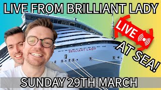 LIVE from Virgin Voyages Brilliant Lady! Chat with David &amp; Mark at Sea! | 6PM UK / 1PM ET/ 10AM PT