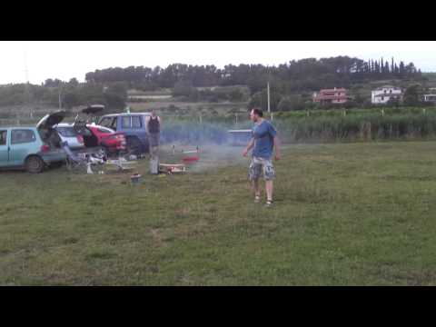 BRISTOL SCOUT 1:8 WW1 running in and test flight