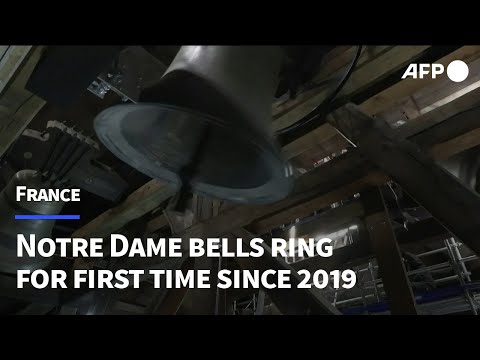 Video Thumbnail: Bells of Notre-Dame ring out for first time since 2019 fire | AFP