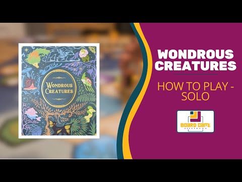 Board Game Breakdown - How to Play Wondrous Creatures (Solo Mode)