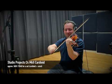 SE ELECTRONICS SE8 vs RODE NT5 vs OKTAVA MK012 vs STUDIO PROJECTS C4 - Violin Mic Shoot Out