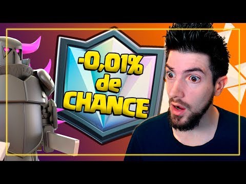 PARTIDAS COM 0,01% DE CHANCE DE GANHAR NO CLASH ROYALE!