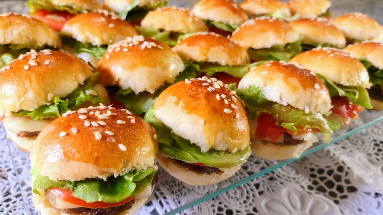 Esse MINI HAMBURGUER faz o maior sucesso em festas e eventos