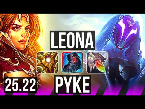 LEONA & Ziggs vs PYKE & Yunara (SUP) | EUW Master | 25.22