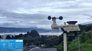 ４Ｋ【LIVE】諏訪湖・八ヶ岳ライブ気象情報カメラ３｜Weather Station Live｜長野県諏訪盆地 2026/08/10 05:06 live webcam