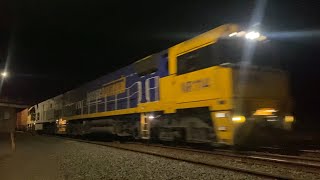 Up 2PM6 Pacific National intermodal with NR114 and NR59 at Gheringhap headed for Melbourne 15/5/2025