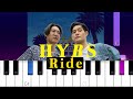 HYBS - Ride  (Piano tutorial)