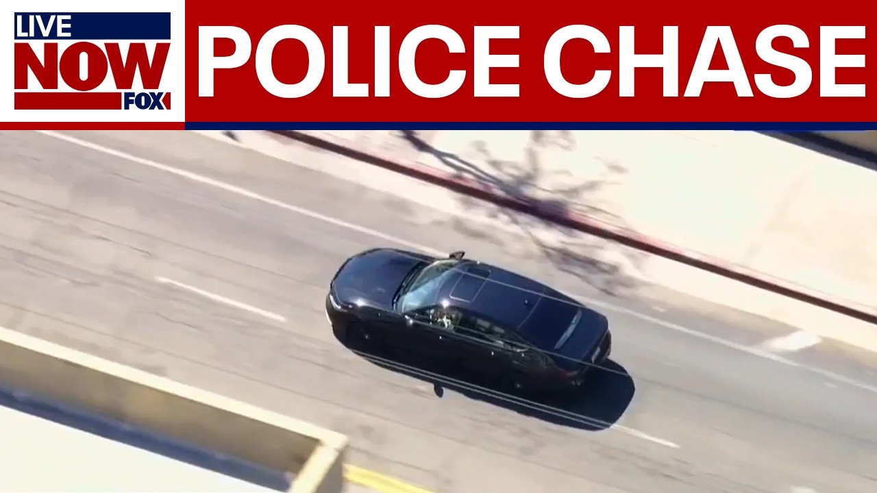 POLICE CHASE: Suspect stops for gas during pursuit