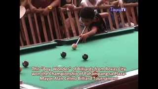The "Boy Wonder" of  Billiards from Roxas City