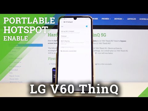 How to Activate Portable Hotspot in LG V60 ThinQ 5G – Network Access Point