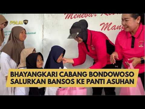 BHAYANGKARI CABANG BONDOWOSO SALURKAN BANSOS KE PANTI ASUHAN