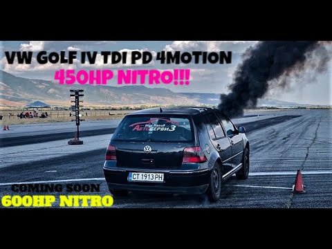 BRUTAL PROJECT RACE VW GOLF IV TDI PD 4MOTION 450HP NITRO!!! COMING SOON 600HP NITRO! DIESELPOWER 🚗🔥