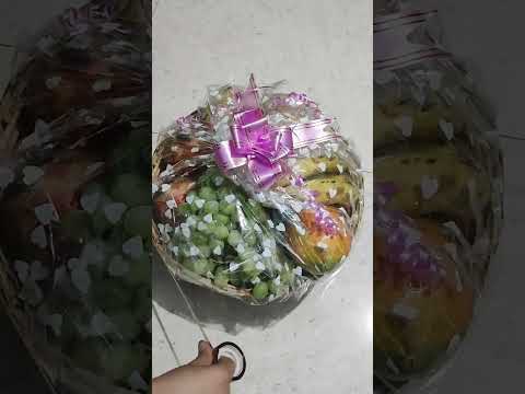 Decorate fruits tokri for Tilak ✨ #shorts  #youtubeshorts #fruitdecoration #diy