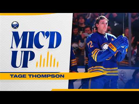 Tage Thompson Mic'd Up After Winning Olympic Gold Medal With Team USA | Buffalo Sabres