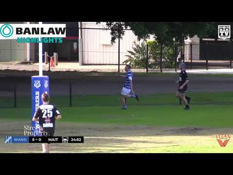 2019 NHRU - U18s Round 10 Highlights - Wanderers v Maitland
