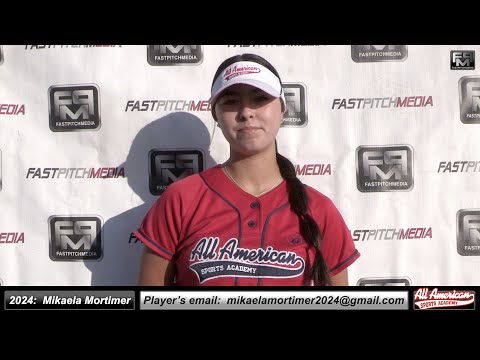 2024 Mikaela Mortimer Committed  University of Central Arkansas Lefty Slapper, Softball Skills Video