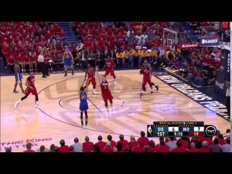 NBA, playoff 2015, Warriors vs. Pelicans, Round 1, Game 3, Move 5, Stephen Curry, 3 pointer