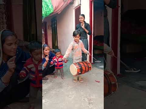 Punjabi dholak bajana #dhol #drummer #tabla #dholbeat #funny #music #drums #dholak #cute #baby