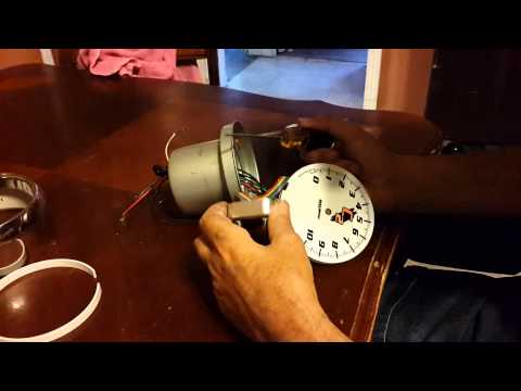 How to take apart an Autometer tach