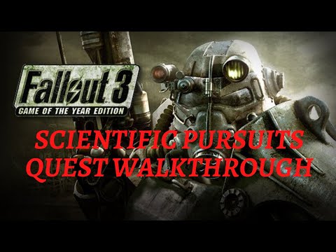 Fallout 3 Scientific Pursuits Quest Walkthrough