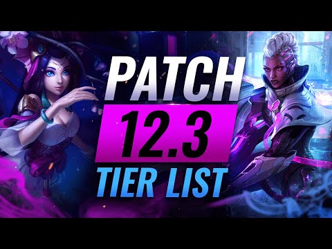 NEW BEST Champions TIER List – League of Legends Patch 12.3