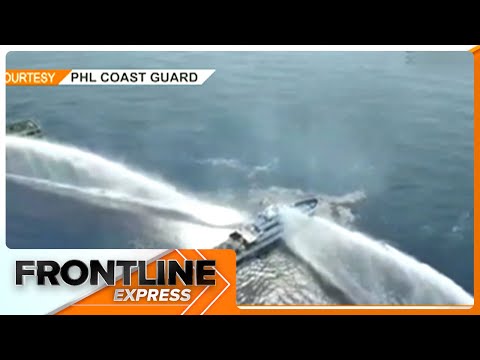 Resupply vessel ng Pilipinas, binangga at binomba ng tubig ng China Coast Guard